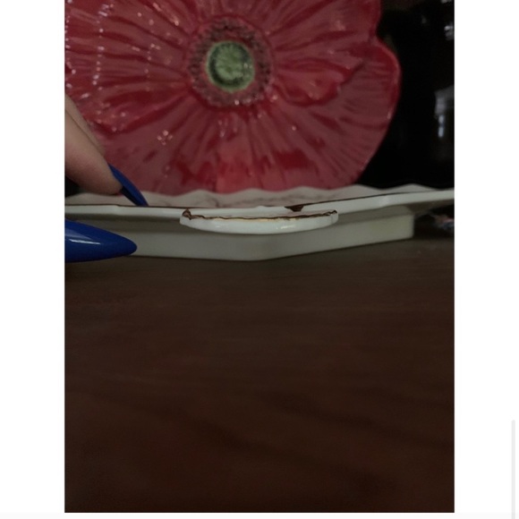 vintage Jay : fine china fan shaped plate - Picture 8 of 10